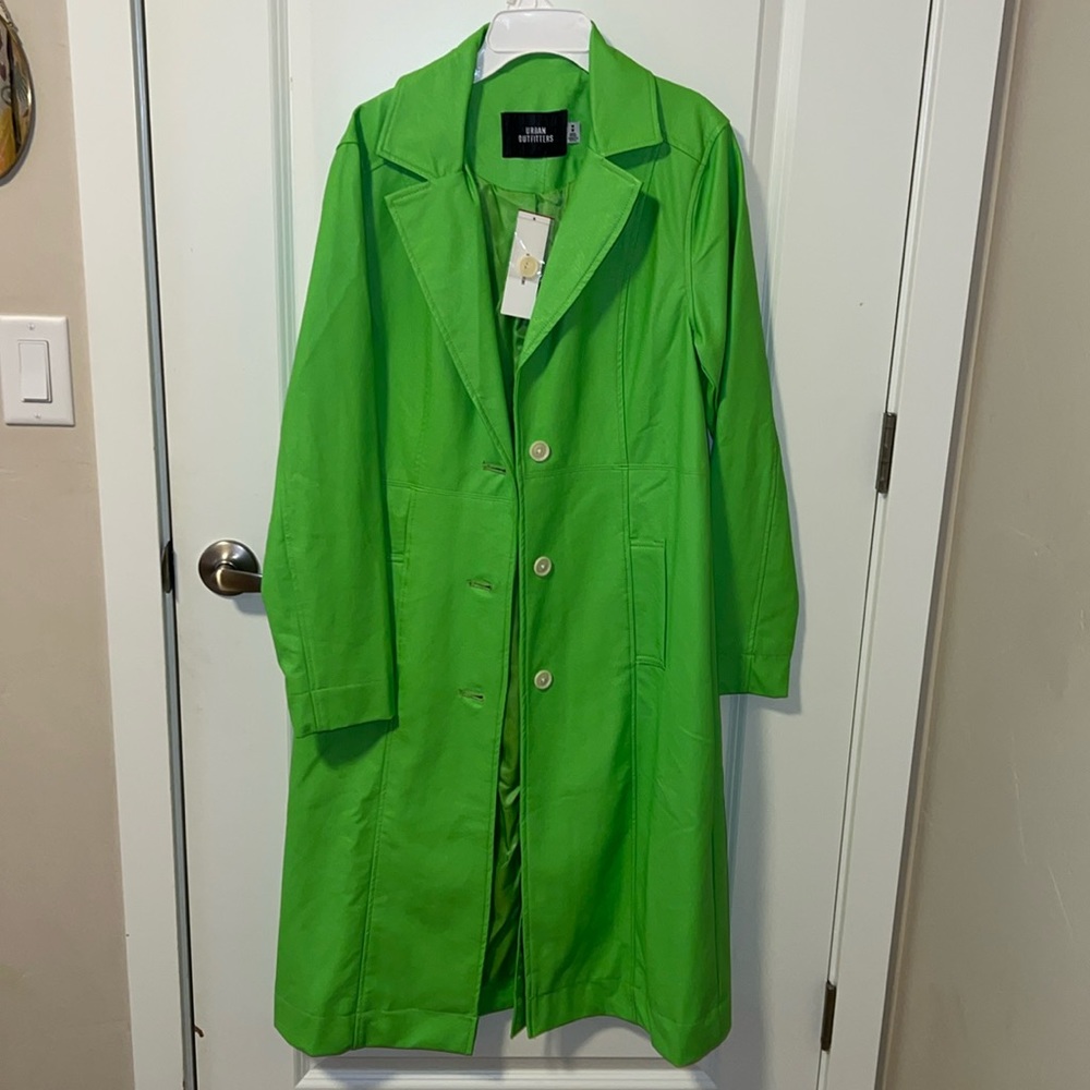 BNWT Urban Outfitters Lime Green Coat